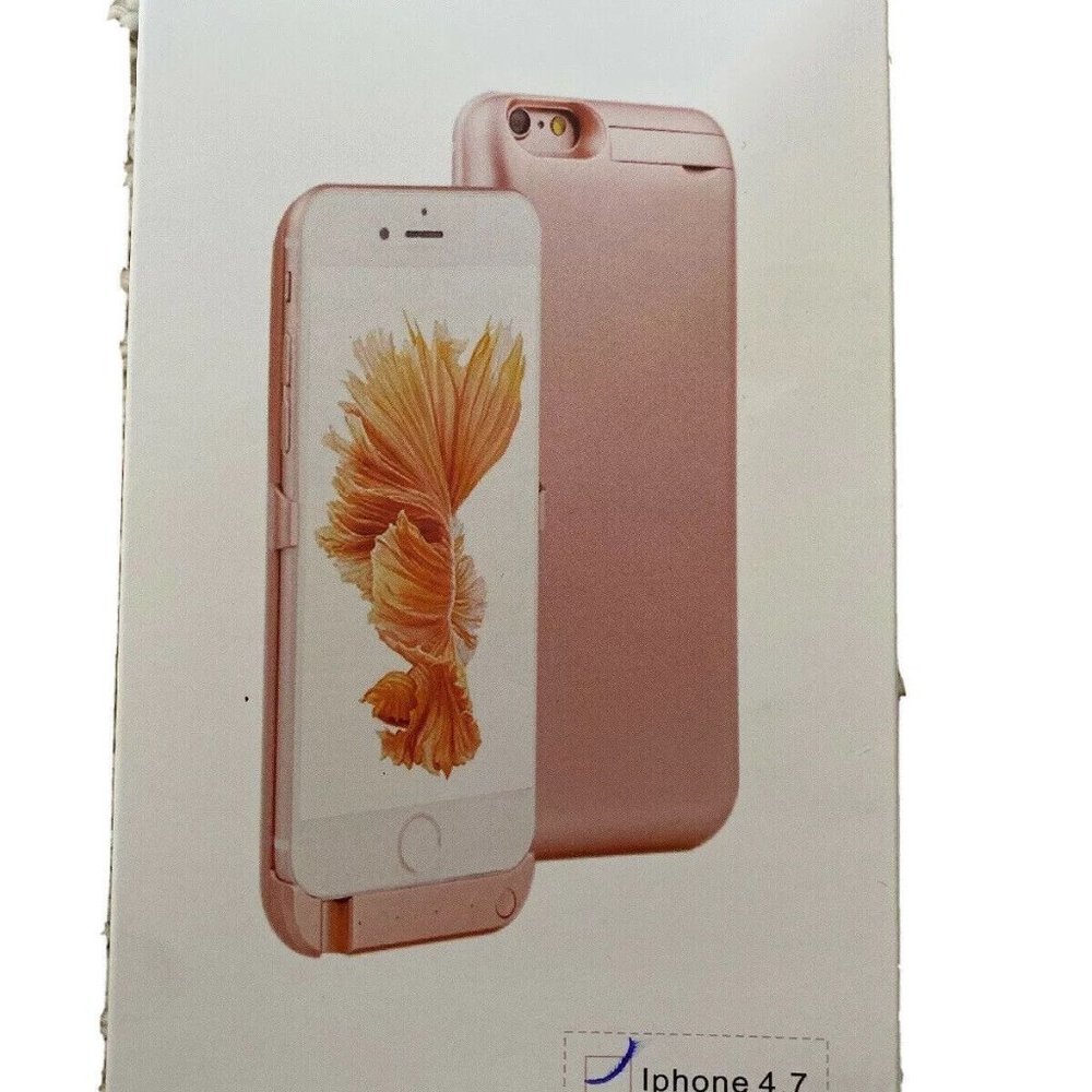 New! 10000mAh Battery Case External Power Charging Cover iPhone 7, 8 (4.7) Pink